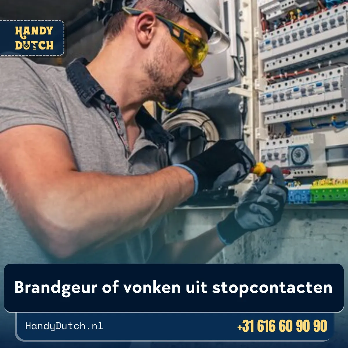 Brandgeur of vonken uit stopcontacten 