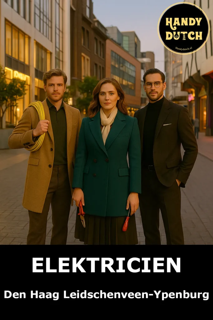 Photo of a lady and 2 gentlemans-Electrician-Den-Haag-Escamp