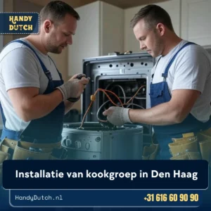 Installatie van kookgroep in Den Haag