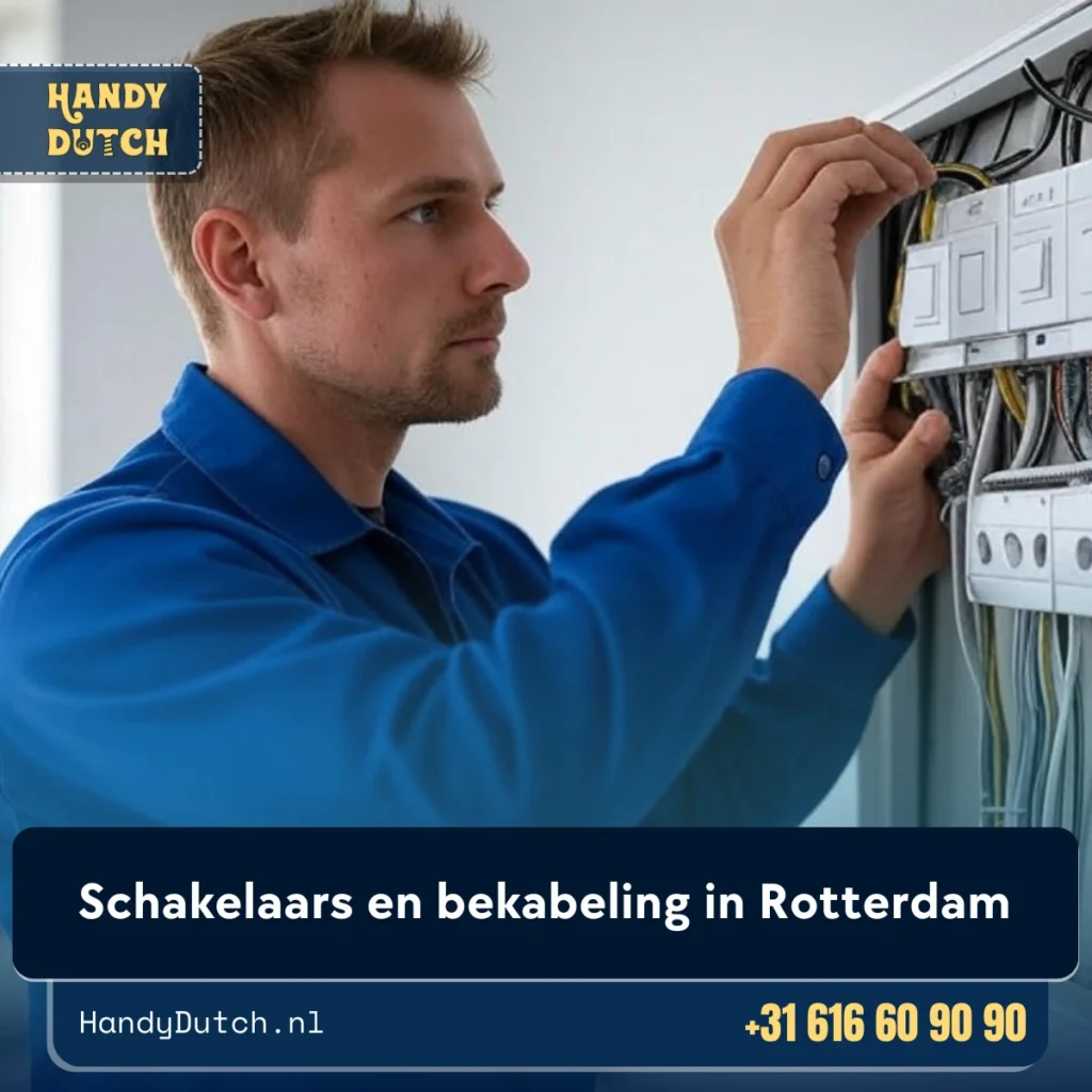 Schakelaars en bekabeling in Rotterdam