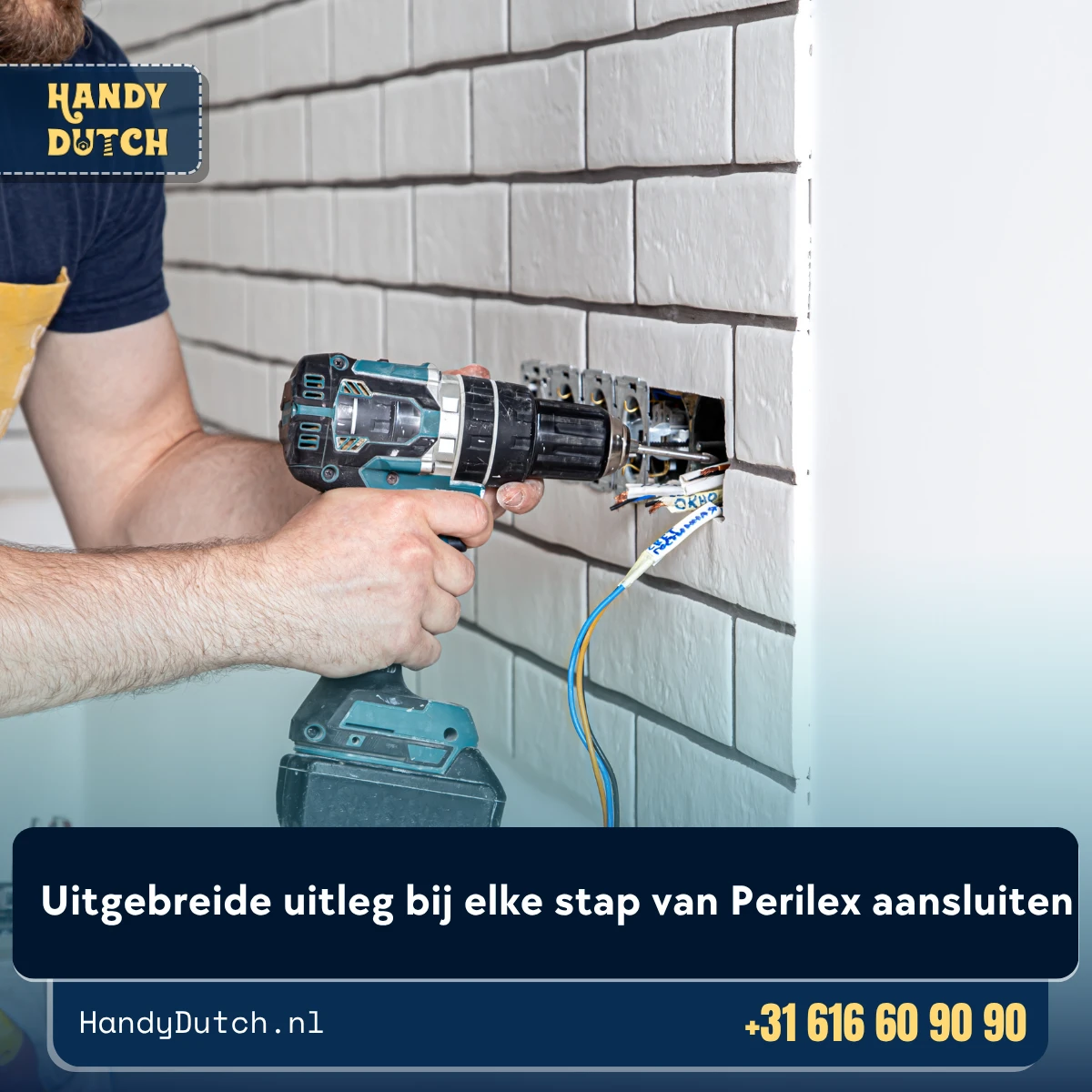 Uitgebreide uitleg bij elke stap van Perilex aansluiten