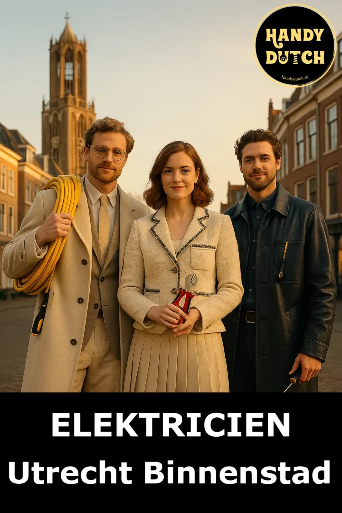 Photo of a lady and 2 gentlemans-Electrician-Utrecht-Binnenstad