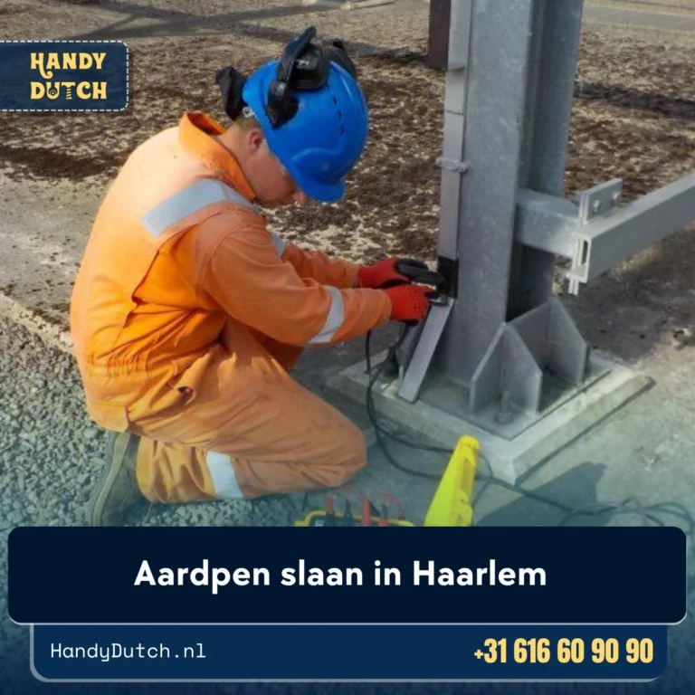 Aardpen slaan in Haarlem