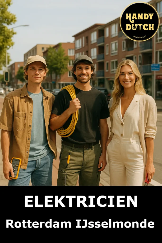 Photo of a lady and 2 gentlemans-Electrician-Rotterdam-IJsselmonde