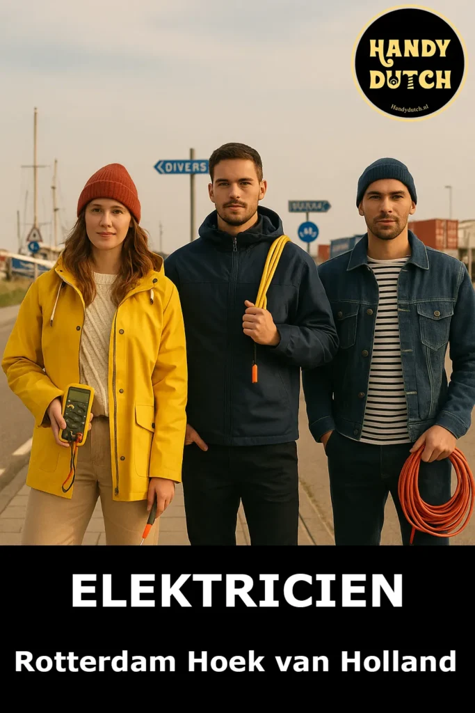 Photo of a lady and 2 gentlemans-Electrician-Rotterdam-Hoek
