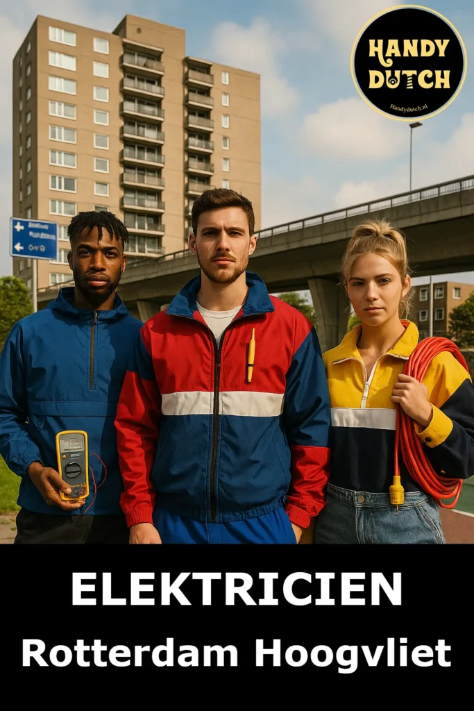 Photo of a lady and 2 gentlemans-Electrician-Rotterdam-Hoogvliet
