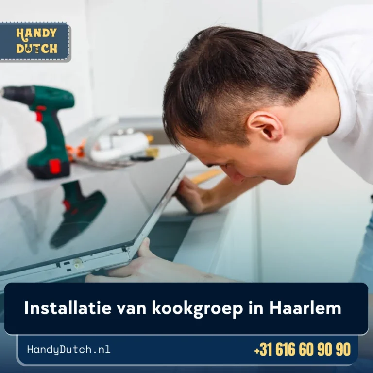 Installatie van kookgroep in Haarlem