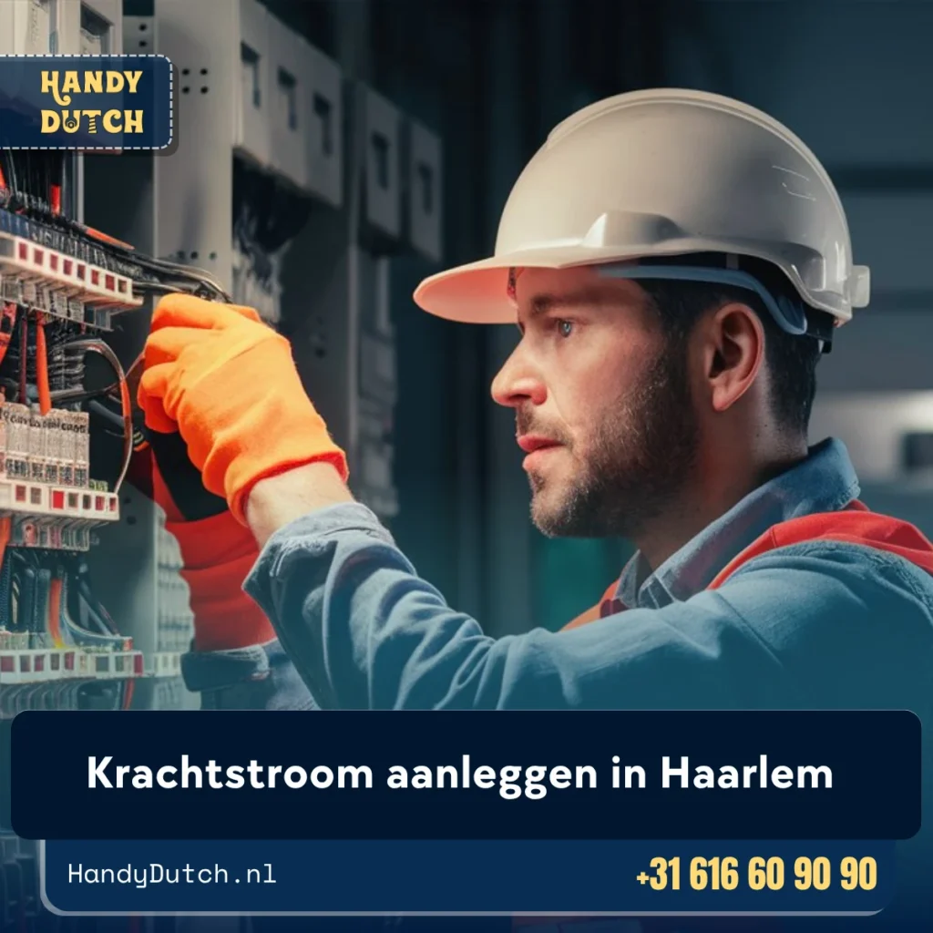 Krachtstroom aanleggen in Haarlem