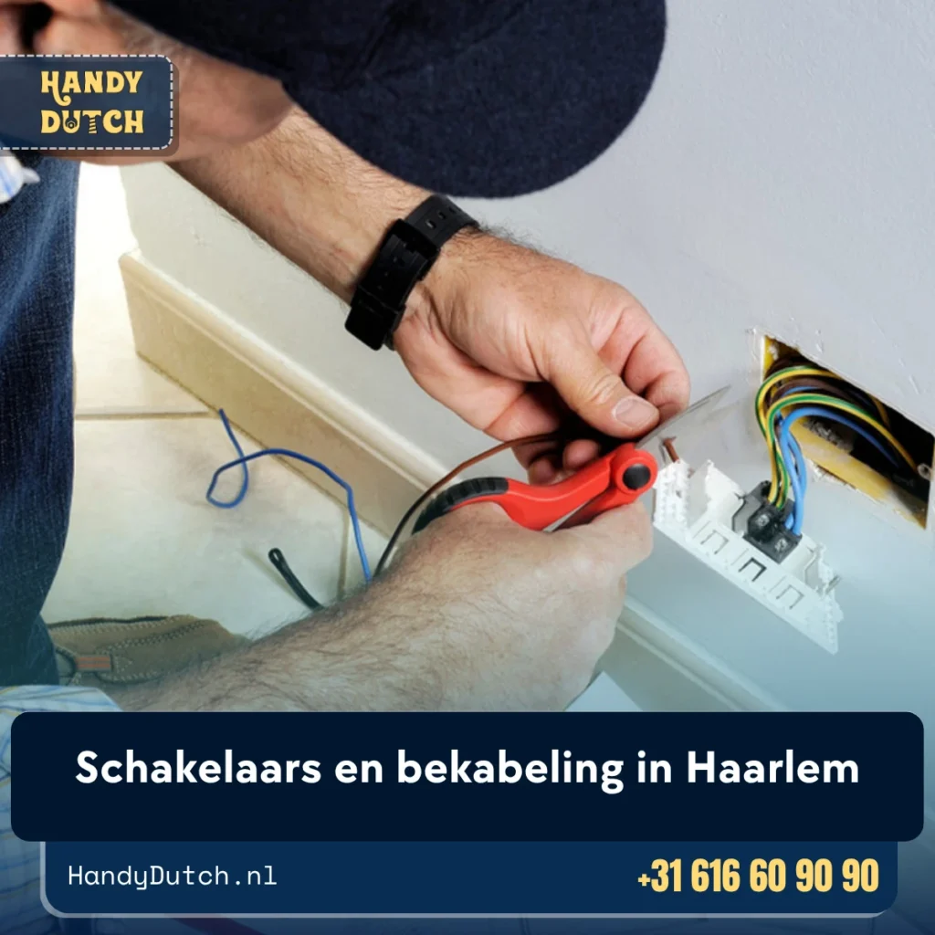 Schakelaars en bekabeling in Haarlem